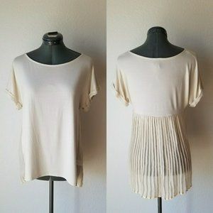 Ella Moss flowy back tee top - RED